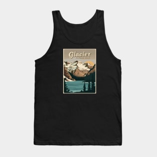 Vintage Poster - Glacier National Park Tank Top